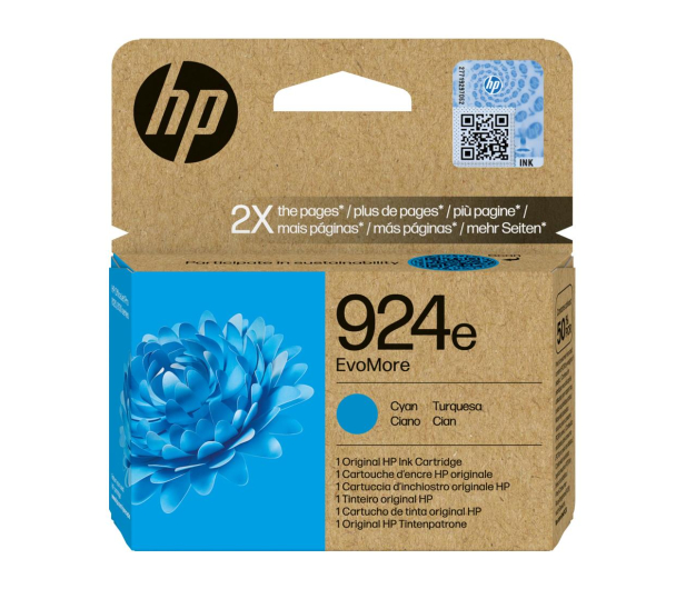 HP 924e EvoMore cyan 800 str. - 1280187 - zdjęcie